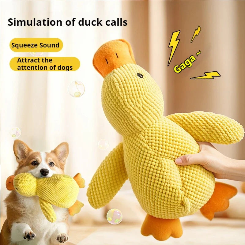 Plush Companion Duck Toy for Dogs - Sound & Comfort