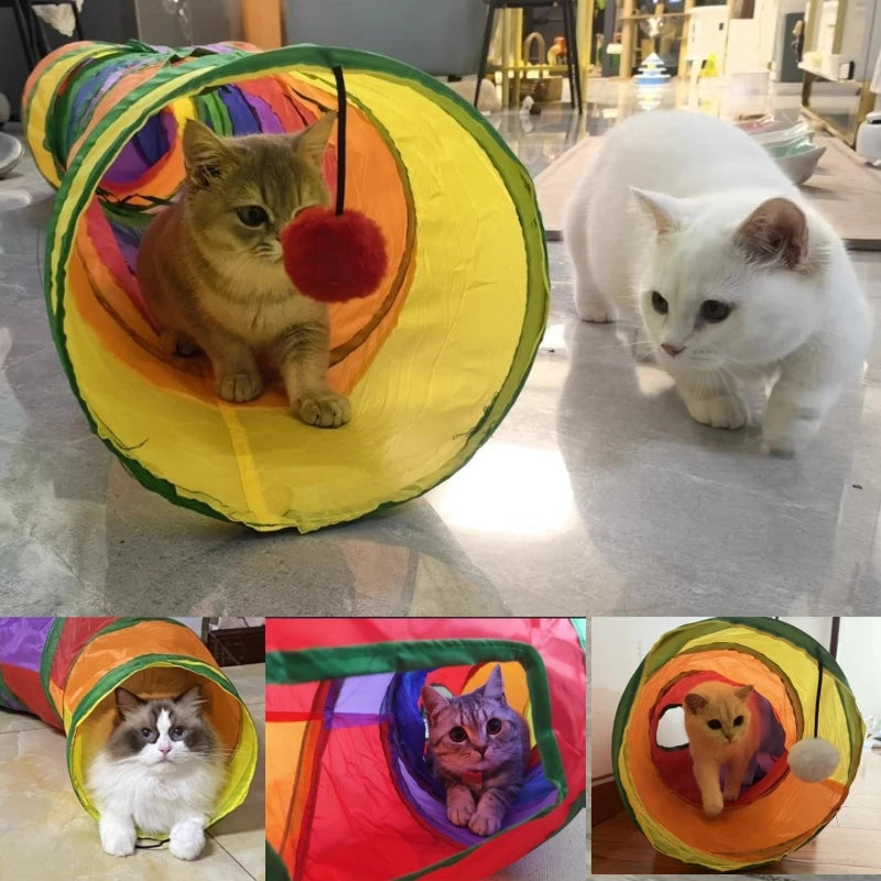 Interactive Cat Play Tunnel - Portable & Collapsible Fun