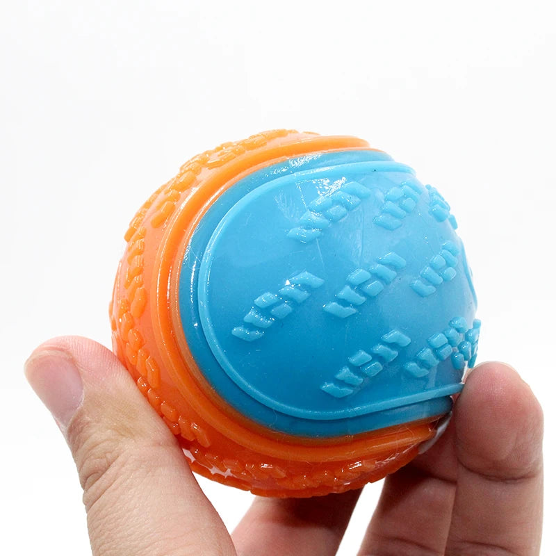 Interactive Squeaky Dog Ball for Teeth Cleaning