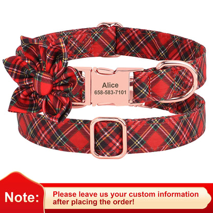 Custom Christmas Dog Collar