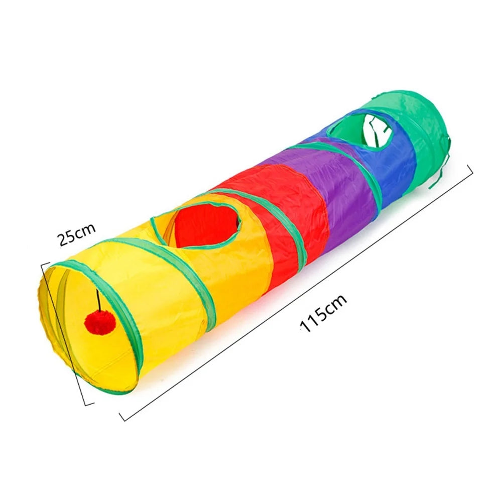 Interactive Cat Play Tunnel - Portable & Collapsible Fun