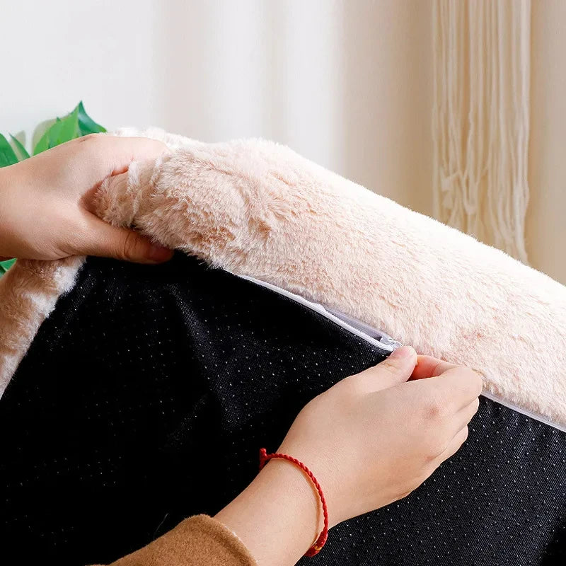 Cozy Plush Cat Sofa Bed - Warmth & Comfort