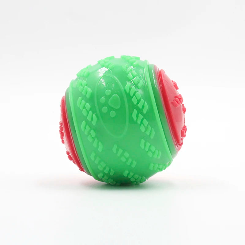 Interactive Squeaky Dog Ball for Teeth Cleaning