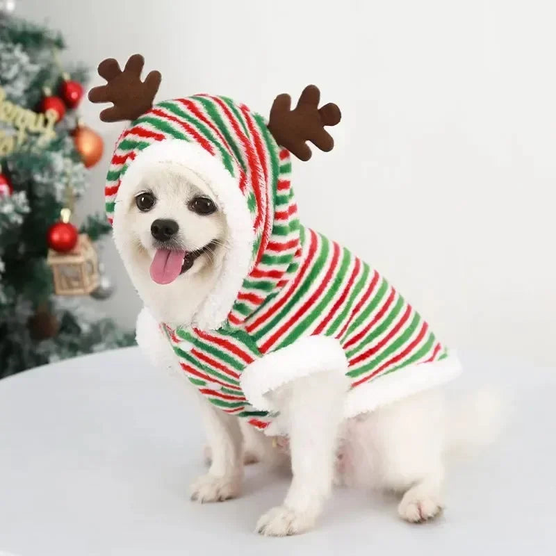 Festive Christmas Dog Clothes - Cozy Winter Hoodies