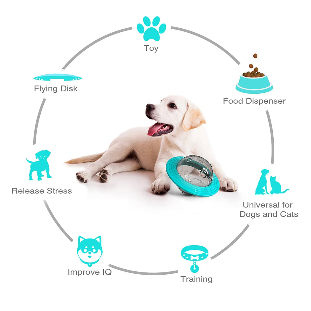 Interactive Dog Treat Dispensing IQ Toy Ball