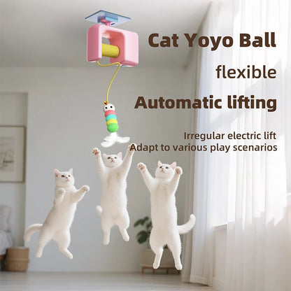 BOOTEELY Electric Cat Teaser Feather Toy