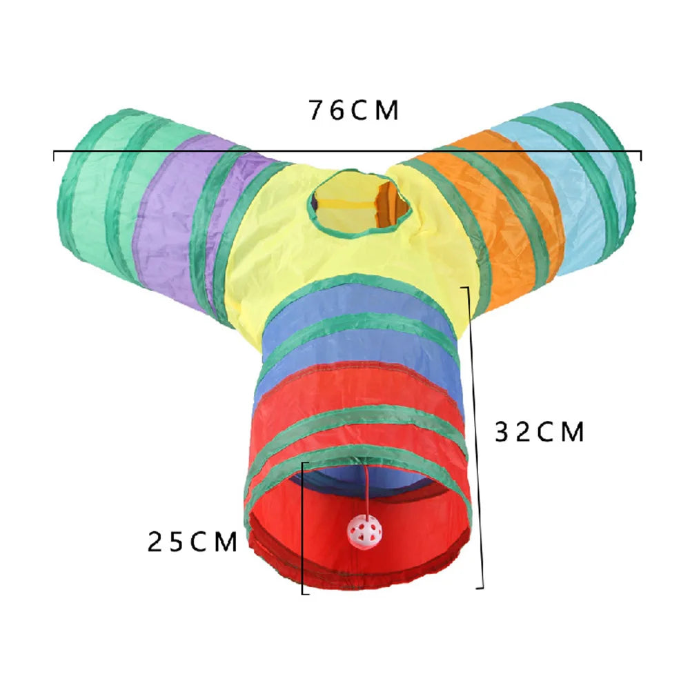 Interactive Cat Play Tunnel - Portable & Collapsible Fun