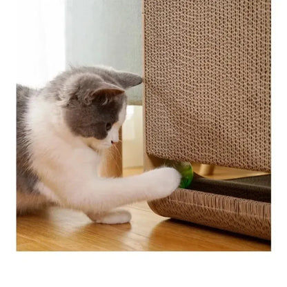 Wear-resistant Vertical Cat Scratching Post with Toy