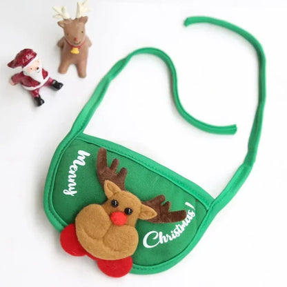Festive Pet Christmas Hat & Saliva Towel Set
