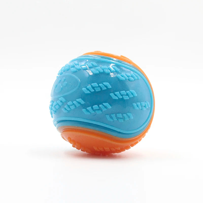 Interactive Squeaky Dog Ball for Teeth Cleaning