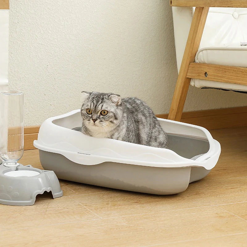Spatter-Proof Cat Litter Box - Ultimate Cleanliness