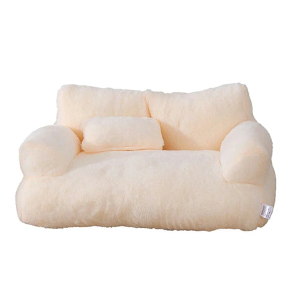 Cozy Plush Cat Sofa Bed - Warmth & Comfort