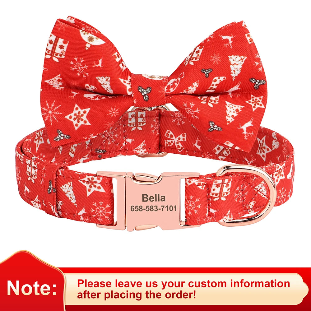 Custom Christmas Dog Collar
