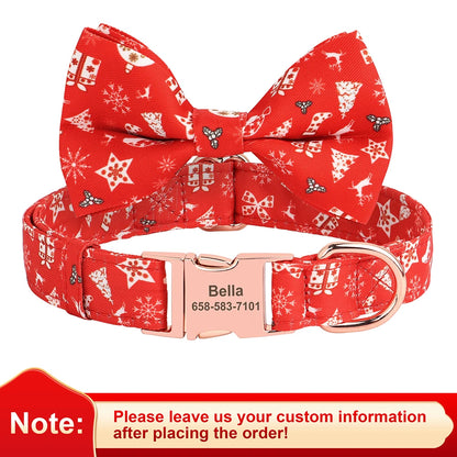 Custom Christmas Dog Collar