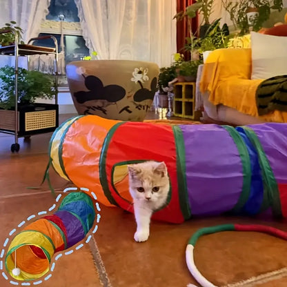 Interactive Cat Play Tunnel - Portable & Collapsible Fun