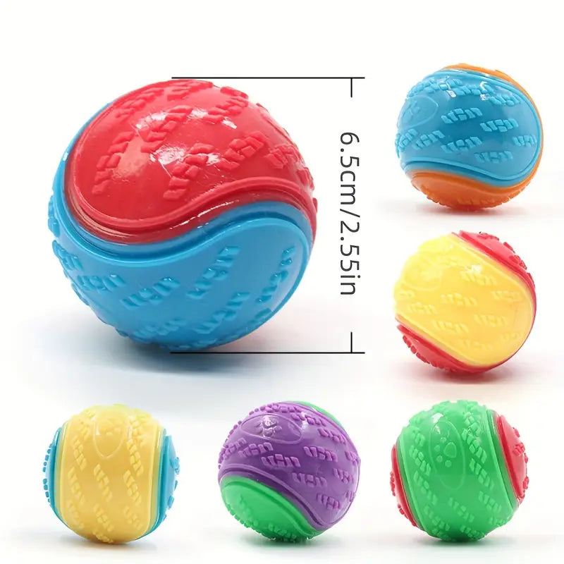 Interactive Squeaky Dog Ball for Teeth Cleaning
