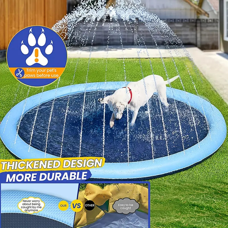 Summer Pet Splash Pad: Ultimate Cooling Fun for Dogs