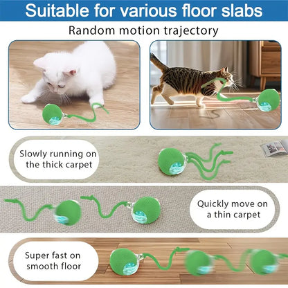 Smart Interactive Cat Ball Toy - Rechargeable & Fun