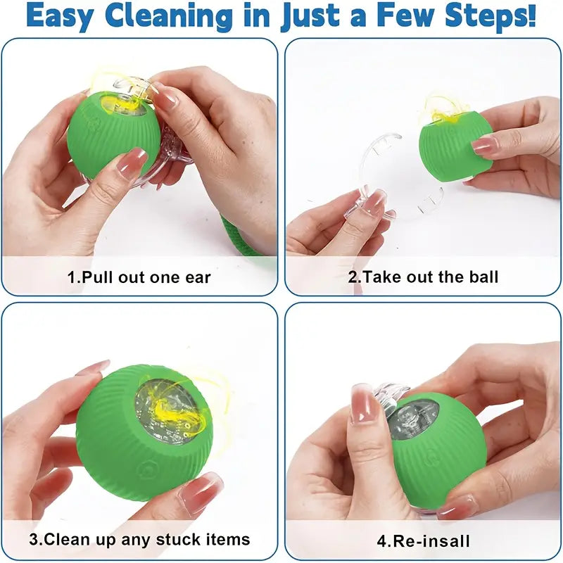 Smart Interactive Cat Ball Toy - Rechargeable & Fun