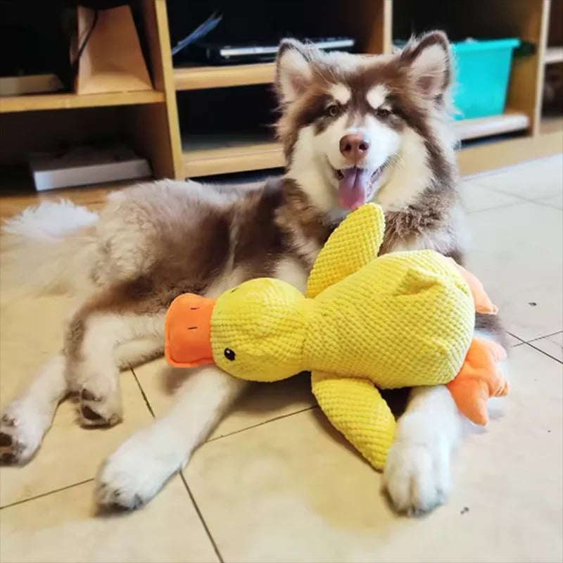 Plush Companion Duck Toy for Dogs - Sound & Comfort