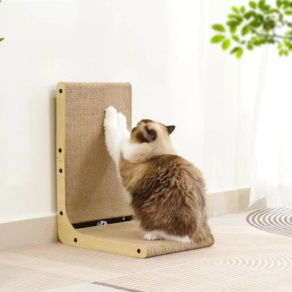 Wear-resistant Vertical Cat Scratching Post with Toy