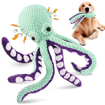 Interactive Octopus Plush Chew Toy for Dogs