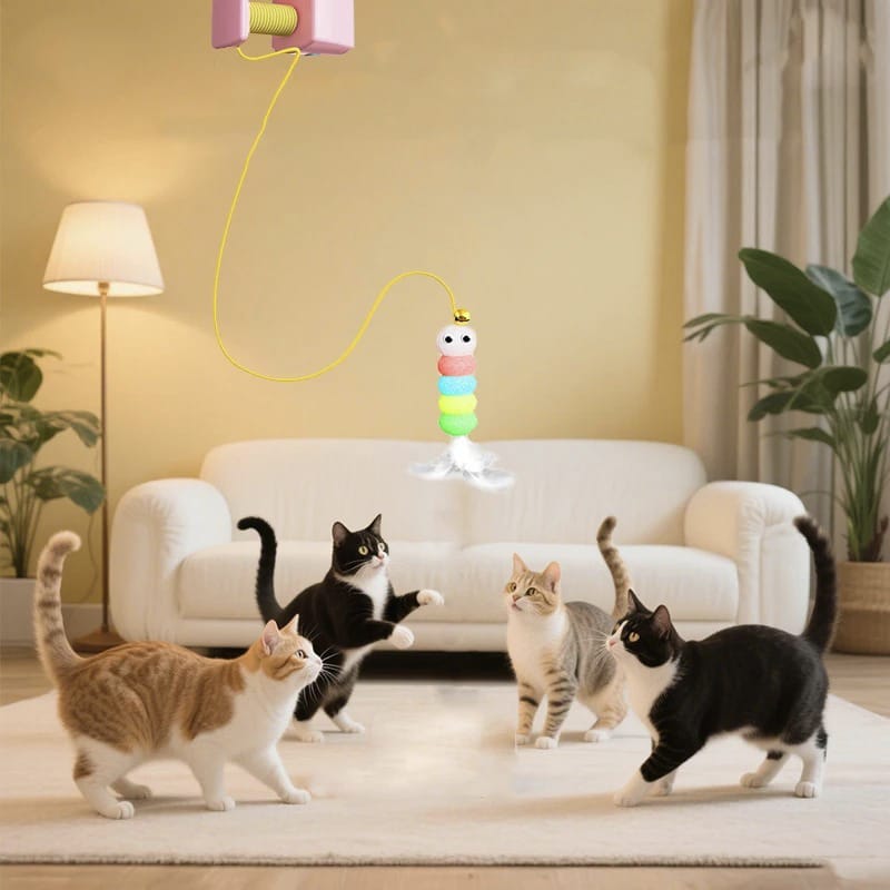 BOOTEELY Electric Cat Teaser Feather Toy