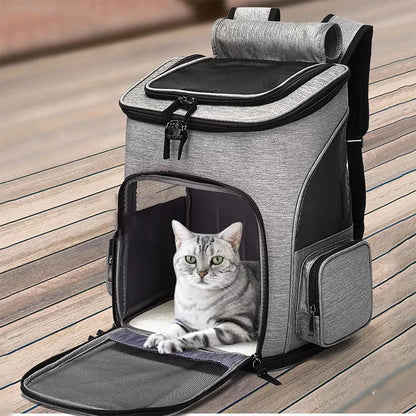 Portable Expandable Pet Backpack for Cats & Dogs