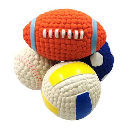 Interactive Squeaky Latex Pet Ball for Dogs
