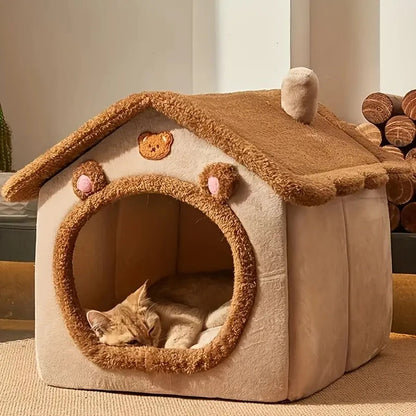 Cozy Foldable Pet House - Removable & Washable