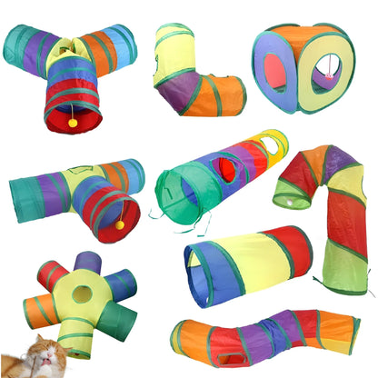 Interactive Cat Play Tunnel - Portable & Collapsible Fun
