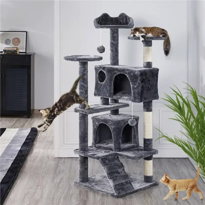 Ultimate Cat Tower Condo with Scratching Posts