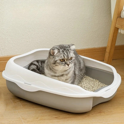 Spatter-Proof Cat Litter Box - Ultimate Cleanliness