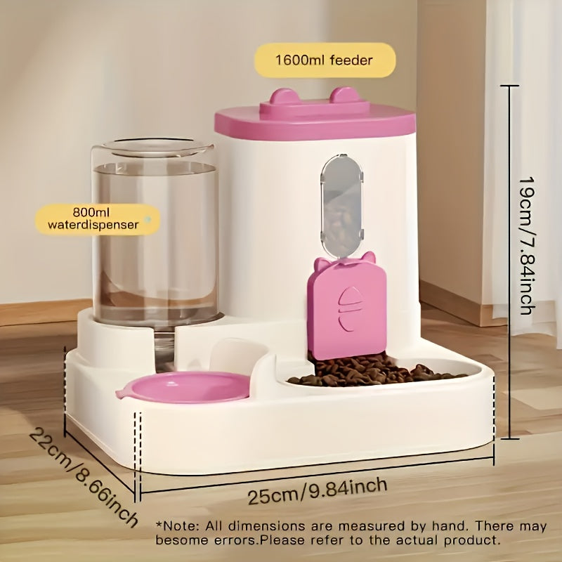 Automatic Pet Feeder with Water Fountain